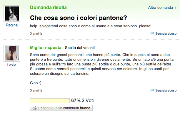 che cosa sono i colori pantone